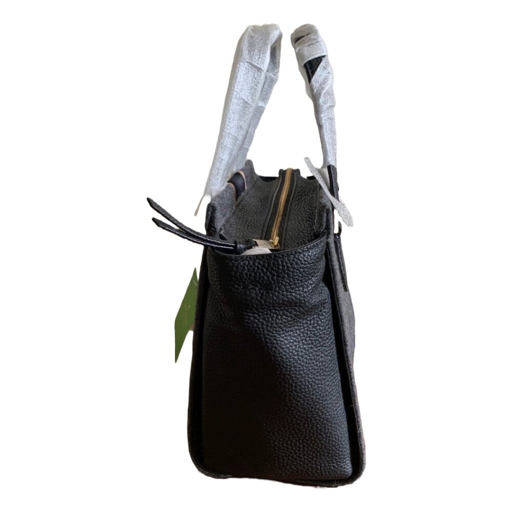 NWT KATE SPADE Charcoal Grey & Navy Jackson Street Small Hayden Satchel RARE - Picture 9 of 13